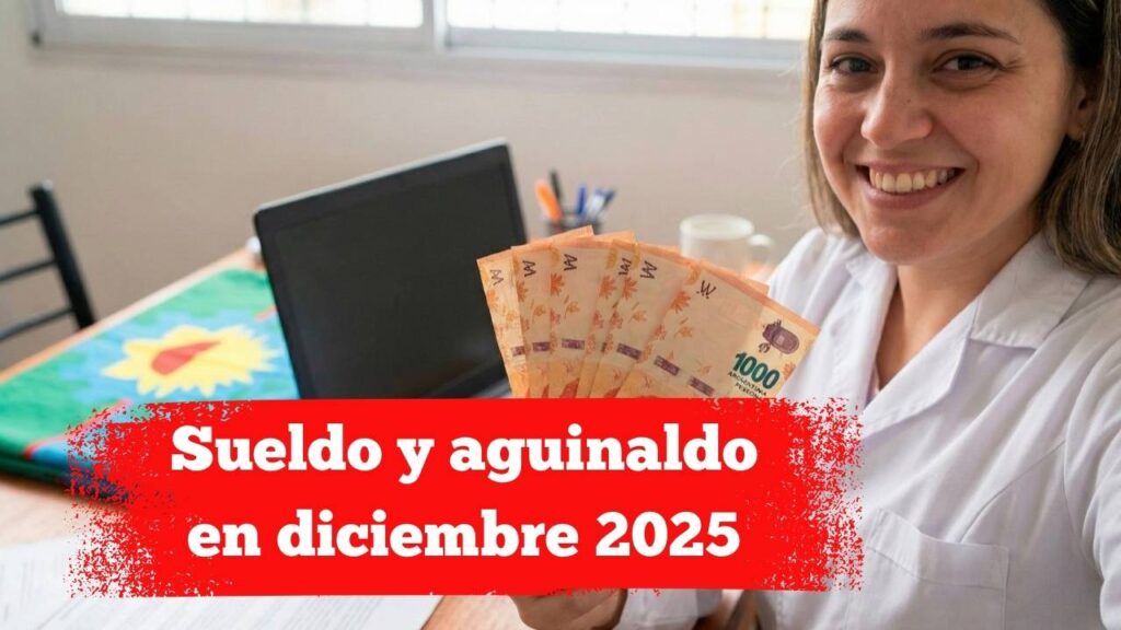 Sueldo y aguinaldo en diciembre 2025: todo sobre las fechas de pago oficiales