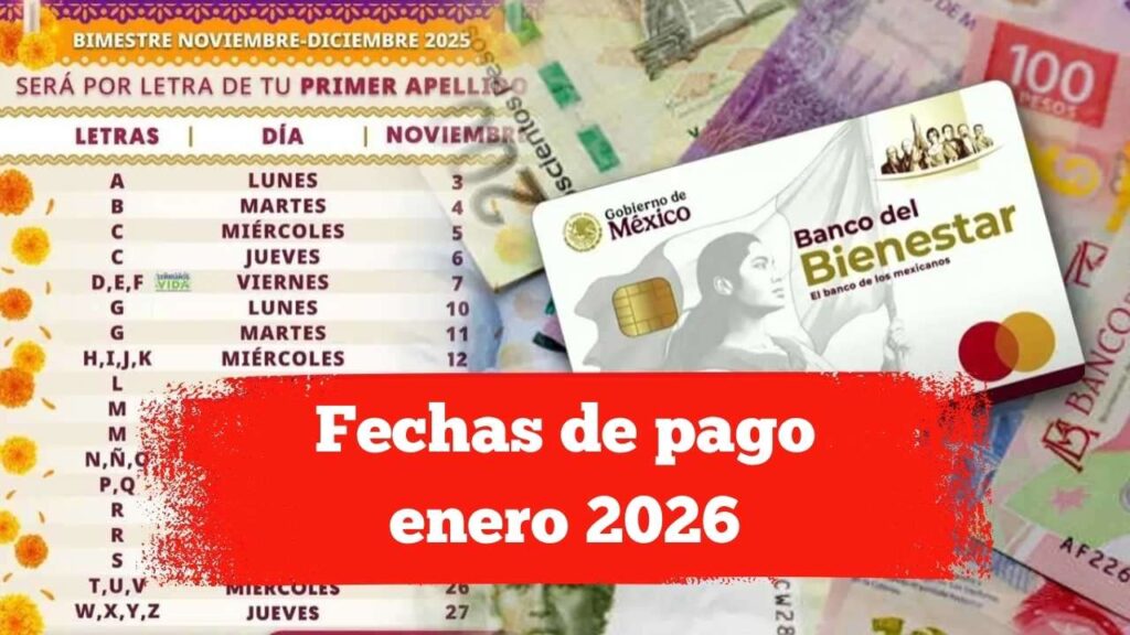 Fechas de pago enero 2026: pensiones y apoyos para jubilados mexicanos