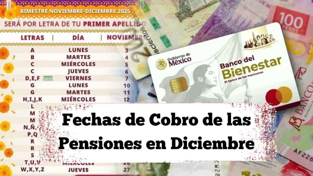 Fechas de Cobro de las Pensiones en Diciembre de 2025: Cuándo se Realiza el Ingreso Según Cada Banco